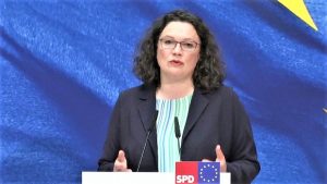 Lascia la leader Spd Andrea Nahles