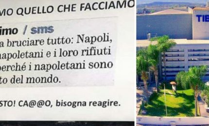 "Bruciare napoletani e loro rifiuti", poi azienda si scusa