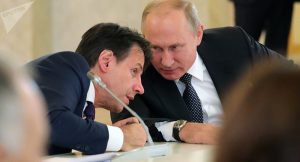 Giuseppe Conte e Vladimir Putin