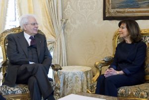 Sergio Mattarella e Elisabetta Casellati