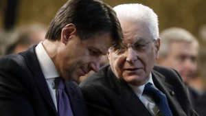 Giuseppe Conte e Sergio Mattarella