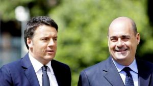 Matteo Renzi e Nicola Zingaretti