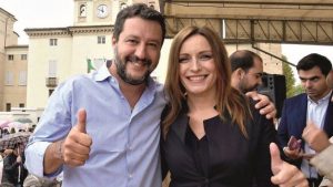 Matteo Salvini e Lucia Borgonzoni