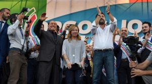 Silvio Berlusconi, Giorgia Meloni e Matteo Salvini