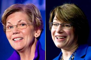 Elizabeth Warren e Amy Klobuchar