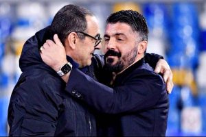 Maurizio Sarri e Rino Gattuso