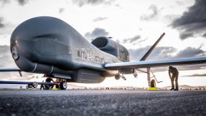 First NATO AGS remotely piloted aircraft ferries to Main Operating Base in Italy