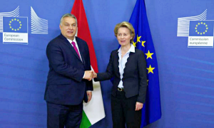 Orban e Vond der Leyen