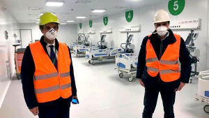 Inaugurato l'ospedale in Fiera Milano