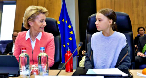 Ursula von der Leyen e Greta Thurnberg