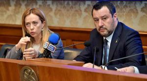 Giorgia Meloni e Matteo Salvini