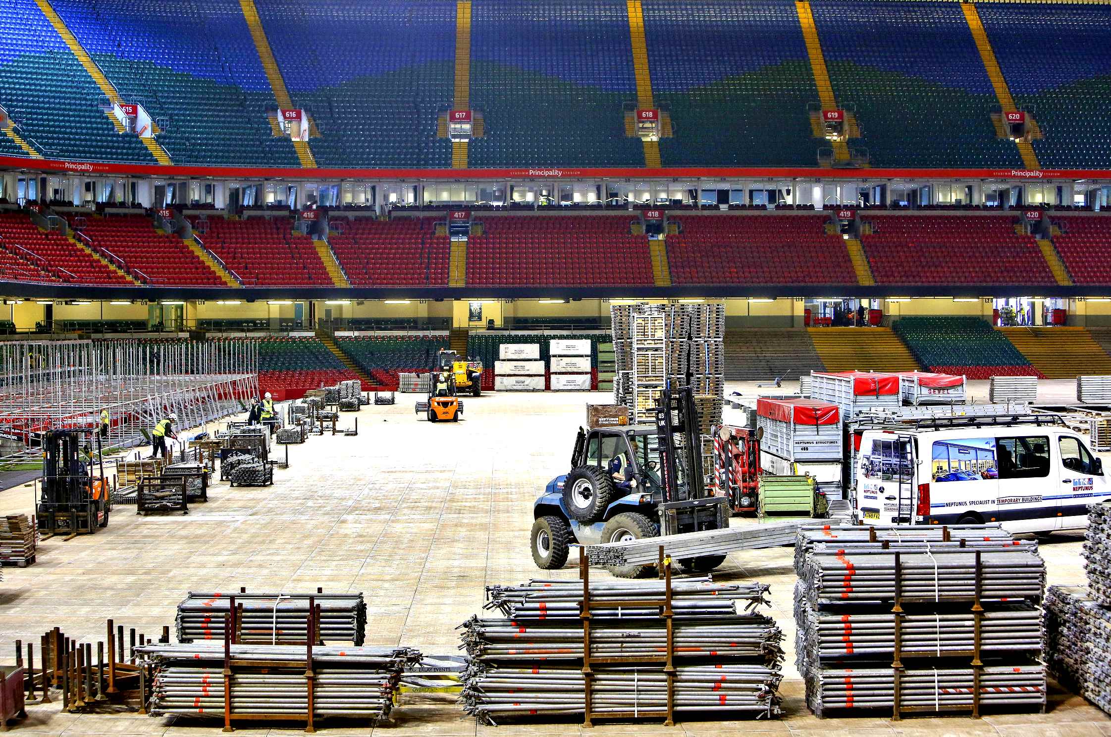 Millennium Stadium diventa ospedale per 2000 posti letto