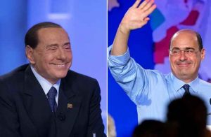 Silvio Berlusconi e Nicola Zinfaretti