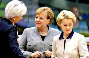 Lagarde, Merkel e Von der Leyen