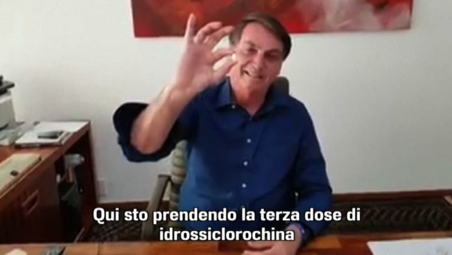 Bolsonaro prende l'idrossiclorochina