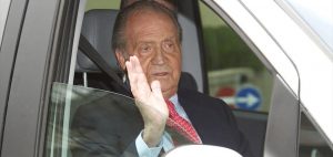 King Juan Carlos of Spain Leaves Hospital in Madrid