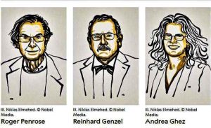 Roger Penrose, Reinhard Genzel e Andrea Ghez