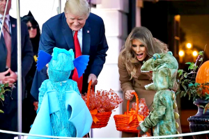 il Covid Halloween di Trump e Melania