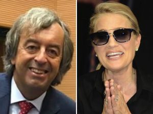 Roberto Burioni e Heather Parisi