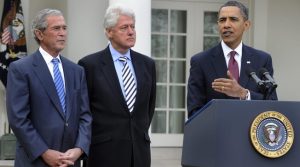 Obama, Bush e Clinton