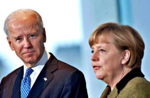 Joe Biden e Angela Merkel