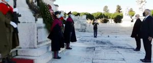 Il nuovo Capo Polizia Lamberto Giannini all'altare della patria