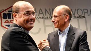 Nicola Zingaretti e Enrico Letta