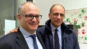 Roberto Gualtieri e Enrico Letta