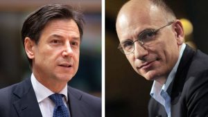 Giuseppe Conte e Enrico Letta