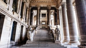 Interno del tribunale di bruxelles in Belgio