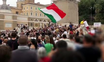 A Roma di nuovo in piazza contro il green pass