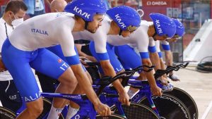 Ciclismo-su-Pista-Italia-Ganna-Consonni-Lamon-Milan