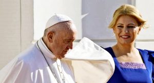 Papa Francesco e Zuzana Caputova