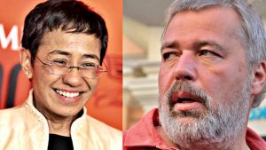 Maria Ressa e Dmitry Muratov