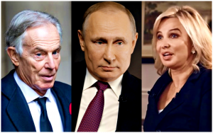 Tony Blair, Vladimir Putin, Corinna Larsen