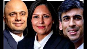 Sajid David, Priti Patel, Rishi Sunak