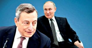 Mario Draghi e Vladimir Putin