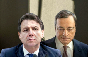 Giuseppe Conte e Mario Draghi