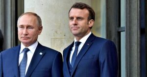 Vladimir Putin e Emmanuel Macron