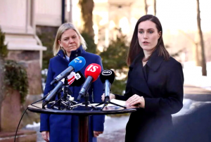 premier finlandese Sanna Marin e la sua omologa svedese Magdalena Andersson