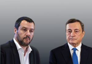 Matteo Salvini e Mario Draghi