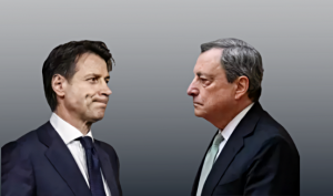 Giuseppe Conte e Mario Draghi