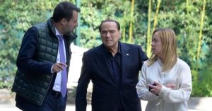 Matteo Salvini, Silvio Berlusconi e Giorgia Meloni