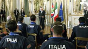 Mattarella riceve gli azzurri del volley