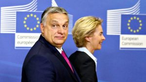 Viktor Orban e Ursula Von Der Leyen