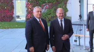 Viktor Orban e Olaf Scholz