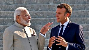 Narendra Modi e Emmanuel Macron