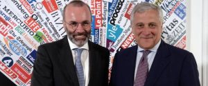 Manfred Weber e Antonio Tajani