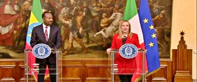 Italia-Etiopia, Meloni: cooperazione paritaria con piano Mattei