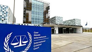 The International Criminal Court building is seen in The Hague